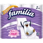 Бумага туалетная FAMILIA Plus Магический цветок 2-слоя, 12шт Бумага туалетная FAMILIA Plus Магический цветок 2-слоя, 12шт