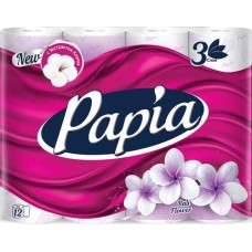Бумага туалетная PAPIA Bali Flower 3-слоя, 12шт в магазинах Лента