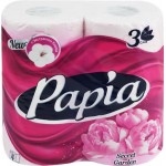 Бумага туалетная PAPIA Таинственный сад 3-слоя, 4шт