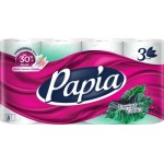 Бумага туалетная PAPIA Tropical exotics 3-слоя, 8шт