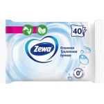 Бумага туалетная влажная ZEWA Пьюр, 40шт