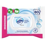Бумага туалетная влажная ZEWA Пьюр, 80шт