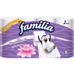 Туалетная бумага FAMILIA Plus Волшебный цветок, 2-слоя, 8шт