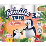 Туалетная бумага FAMILIA Trio Sunny fruit 3-слоя, 12шт