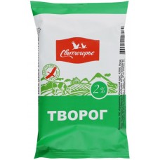 Творог СВИТЛОГОРЬЕ Столовый 2%, без змж, 180г в магазинах Лента