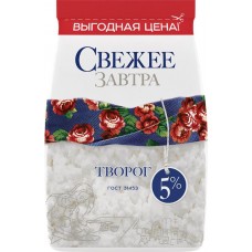 Творог СВЕЖЕЕ ЗАВТРА 5%, без змж, 400г в магазинах Лента