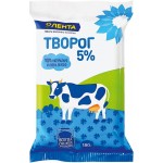 Творог ЛЕНТА 5%, без змж, 180г Творог ЛЕНТА 5%, без змж, 180г