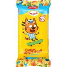 Сырок творожный СВИТЛОГОРЬЕ Три кота с ванилью 5%, без змж, 90г в магазинах Лента