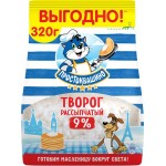 Творог рассыпчатый ПРОСТОКВАШИНО 9%, без змж, 320г Творог рассыпчатый ПРОСТОКВАШИНО 9%, без змж, 320г