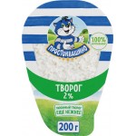 Творог ПРОСТОКВАШИНО 2%, без змж, 200г Творог ПРОСТОКВАШИНО 2%, без змж, 200г