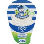 Творог ПРОСТОКВАШИНО 5%, без змж, 200г Творог ПРОСТОКВАШИНО 5%, без змж, 200г