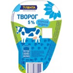 Творог ЛЕНТА 5%, без змж, 200г Творог ЛЕНТА 5%, без змж, 200г