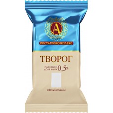 Творог А.РОСТАГРОКОМПЛЕКС обезжиренный, без змж, 180г в магазинах Лента