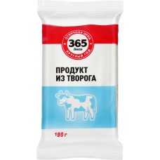 Продукт из творога 365 ДНЕЙ несладкий 24%, с змж, 180г в магазинах Лента