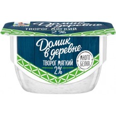 Творог мягкий ДОМИК В ДЕРЕВНЕ 2%, без змж, 115г в магазинах Лента