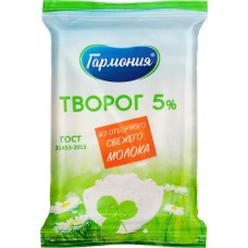 Творог ГАРМОНИЯ 5%, без змж, 180г в магазинах Лента