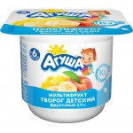 Творог для детей АГУША Мультифрукт 3,9% с 6 месяцев, без змж, 100г