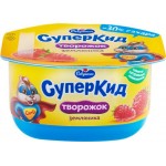 Паста творожная САВУШКИН Суперкид Земляника 3,5%, без змж, 110г
