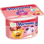 Йогурт для детей РАСТИШКА Малина, банан 3%, без змж, 110г