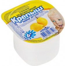 Творог для детей КРЕПЫШ Груша 4,2%, без змж, 100г в магазинах Лента