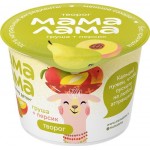 Творог МАМА ЛАМА с персиком и грушей 3,8%, без змж, 100г