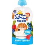 Творог детский АГУША Малина, черника 4%, без змж, 80г