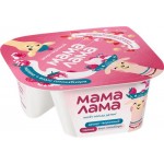 Десерт творожный МАМА ЛАМА с малиной и вкусом пломбира 5,7%, без змж, 125г