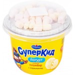 Йогурт САВУШКИН Суперкид Пломбир, маршмеллоу с топпером 2%, без змж, 103г Йогурт САВУШКИН Суперкид Пломбир, маршмеллоу с топпером 2%, без змж, 103г