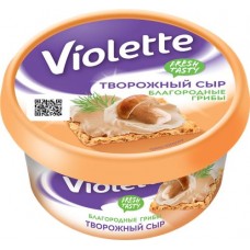 Сыр творожный КАРАТ Виолетта Благородные грибы 70%, без змж, 140г в магазинах Лента