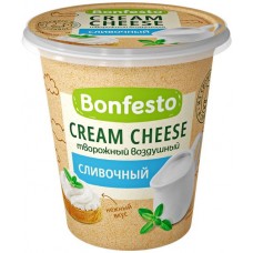 Сыр творожный BONFESTO Воздушный Кремчиз Сливочный 65%, без змж, 125г в магазинах Лента