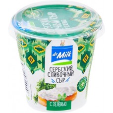 Сыр DR.MILK Сербский сливочный с зеленью 55%, без змж, 150г в магазинах Лента