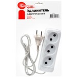 Удлинитель ОТЛИЧНАЯ ЦЕНА 3 розетки без заземления, 1,5м Удлинитель ОТЛИЧНАЯ ЦЕНА 3 розетки без заземления, 1,5м