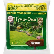 Удобрение органоминеральное Гуми-Оми Газон, 1кг в магазинах Лента