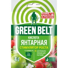 Янтарная кислота GREEN BELT универсальный регулятор и стимулятор роста растений, Арт. 01-249, 4г в магазинах Лента