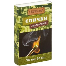 Спички BOYSCOUT Костровые 90 мм, 30 шт. /80/20 61029 в магазинах Лента