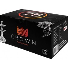 Уголь для кальяна CROWN 25мм 72шт/уп в магазинах Лента