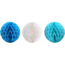 Украшение декоративное Blue 15см, 20см, 25см бумажные шары Арт. ПМПС3, 3шт в магазинах Лента