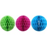 Украшение декоративное Colors 15см, 20см, 25см бумажные шары Арт. ПМПС3, 3шт
