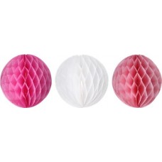 Украшение декоративное Pink 15см, 20см, 25см бумажные шары Арт. ПМПС3, 3шт в магазинах Лента