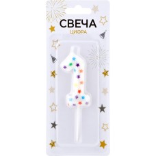 Свеча Цифра 1 Арт. СЦ1 в магазинах Лента