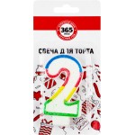 Свечи для торта 365 ДНЕЙ Цифра 2
