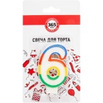 Свечи для торта 365 ДНЕЙ Цифра 6