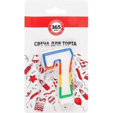 Свечи для торта 365 ДНЕЙ Цифра 7 в магазинах Лента