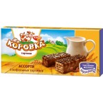 Тортики вафельные РОТ ФРОНТ Коровка Ассорти, 200г