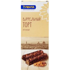 Торт вафельный ЛЕНТА Ореховый, 200г в магазинах Лента