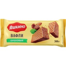 Вафли ЯШКИНО Ореховые, 300г в магазинах Лента