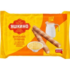 Вафельные трубочки ЯШКИНО со вкусом сгущенного молока, 190г в магазинах Лента Вафельные трубочки ЯШКИНО со вкусом сгущенного молока, 190г в магазинах Лента