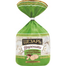 Вареники ЦЕЗАРЬ с картофелем и белыми грибами, 600г в магазинах Лента