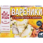 Вареники ОТ ИЛЬИНОЙ с картофелем и грибами, 450г Вареники ОТ ИЛЬИНОЙ с картофелем и грибами, 450г