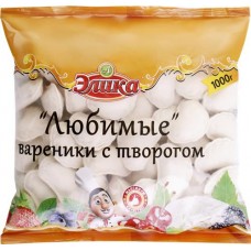 Вареники ЭЛИКА Любимые, с творогом, 1000г в магазинах Лента
